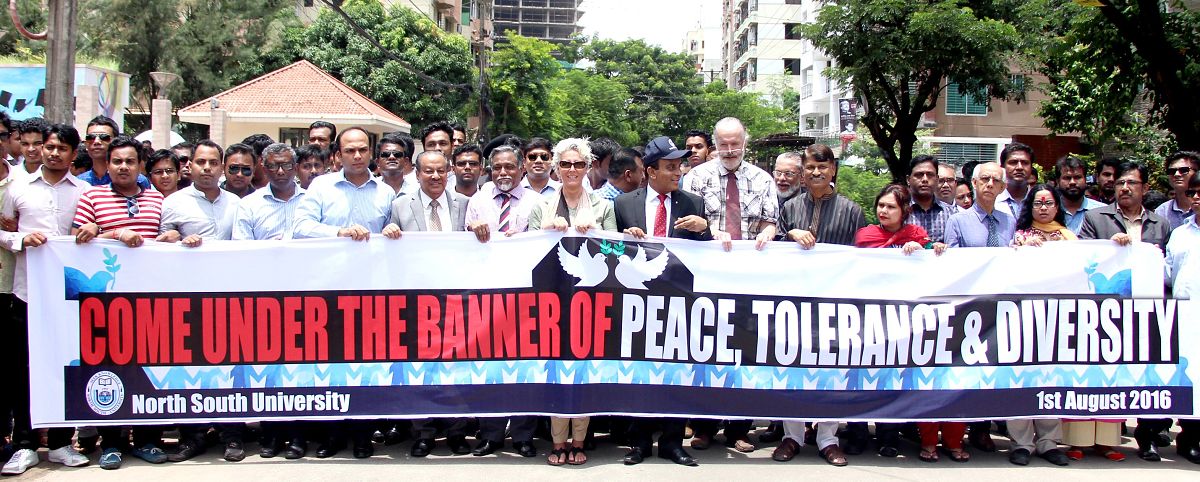 North South University Bangladesh Peace Rally